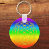 Blume des Lebens chakra 2 Sleutelhanger (Voorkant)