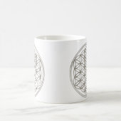Blume des Lebens / Flower Of Life | silver 2x Koffiemok (Center)