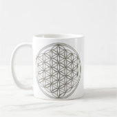Blume des Lebens / Flower Of Life | silver 2x Koffiemok (Links)