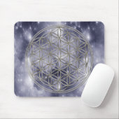 Blume des Lebens / Flower Of Life | silver heaven Muismat (Met muis)