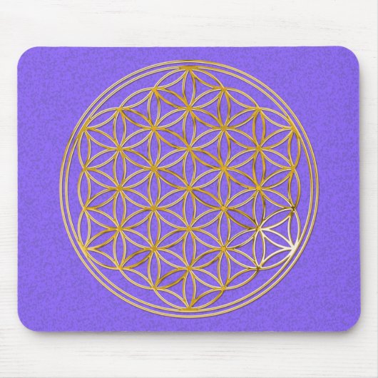 Blume des Lebens / goudmakreel BG Muismat (Voorkant)