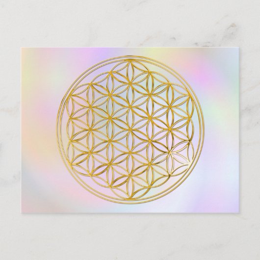 Blume des Lebens | klein pastell Briefkaart (Voorkant)