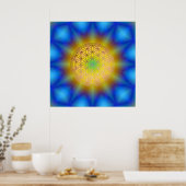 Blume des Lebens Motiv 10 Poster (Keuken)