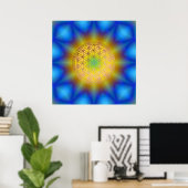 Blume des Lebens Motiv 10 Poster (Thuiskantoor)