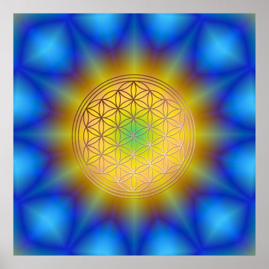 Blume des Lebens Motiv 10 Poster (Voorkant)