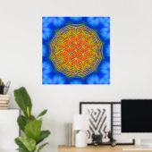 Blume des Lebens Motiv 13 Poster (Thuiskantoor)