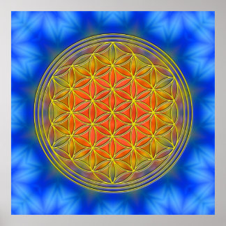 Blume des Lebens Motiv 13 Poster