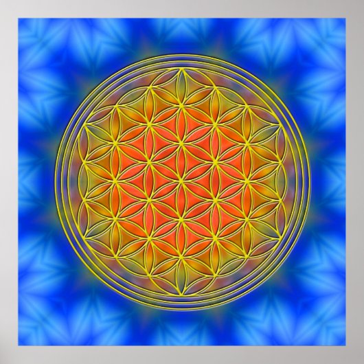Blume des Lebens Motiv 13 Poster (Voorkant)