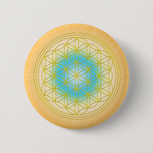 Blume des lebens Motiv 2 Ronde Button 5,7 Cm (Voorkant)