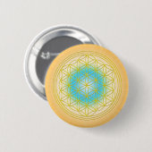 Blume des lebens Motiv 2 Ronde Button 5,7 Cm (Voorkant /achterkant)
