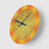 Blume des Lebens Motiv 5 Ronde Klok (Hoek)