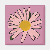 Blume Pink Blühte Magneet (Voorkant)