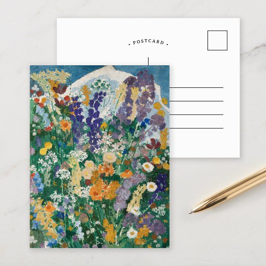 Blumen am Berg | August Babberger Briefkaart