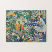 Blumen am Berg | August Babberger Legpuzzel (Horizontaal)