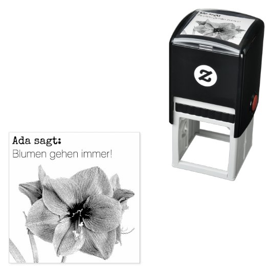 Blumen gehen immer  zelfinktende stempel (In situ)