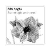 Blumen gehen immer  zelfinktende stempel (Design)