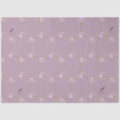 Blumen mauve Mel Mae Schmidt Stationery Tissuepapier (Voorkant)