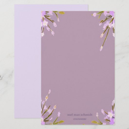 Blumen Mel Mae Schmidt Stationery Briefpapier (Voorkant / Achterkant)