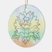 Blumenanhänger Keramik Ornament (Links)