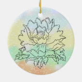 Blumenanhänger Keramik Ornament (Achterkant)
