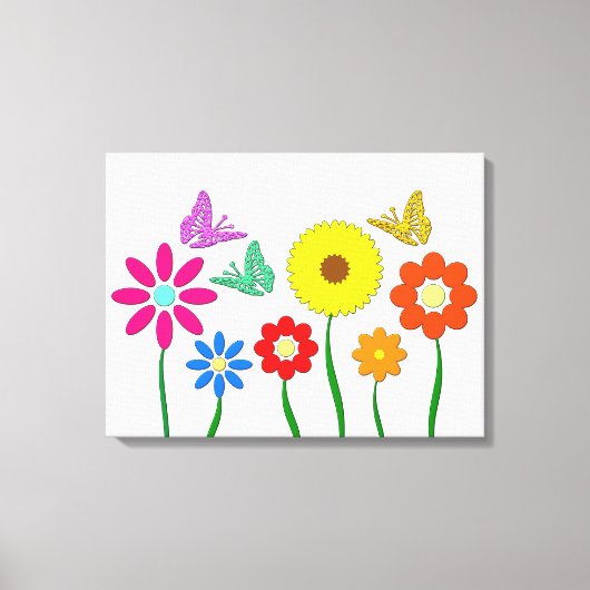 Blumenbild Canvas Afdruk (Voorkant)