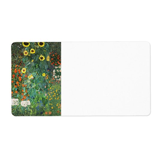 Blumengarten Sunflower Garden Etiket (Voorkant)