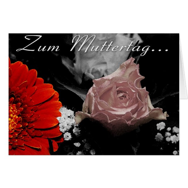 Blumenkarte zum Muttertag (Voorkant Horizontaal)