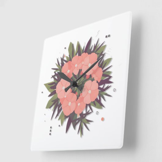 Blumenkranz der Harmonie Vierkante Klok (Hoek)