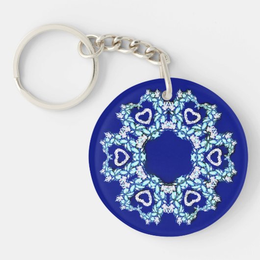 Blumenkranz mit Herzen Sleutelhanger (Voorkant)