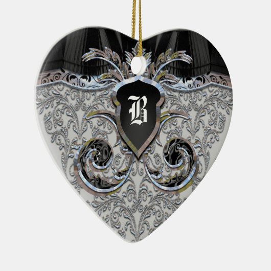 Blumenmaske Victoriaans Keramisch Ornament (Rechts)