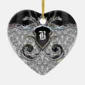 Blumenmaske Victoriaans Keramisch Ornament (Voorkant)