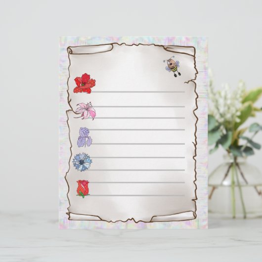 Blumenmerkblatt Briefhoofd (Staand voorkant)