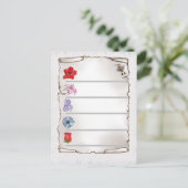 Blumenmerkblatt briefkaart (Staand voorkant)