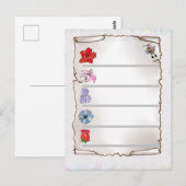 Blumenmerkblatt briefkaart (Voorkant / Achterkant)
