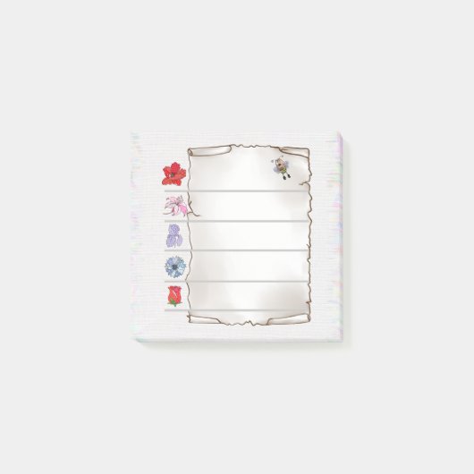 Blumenmerkblatt post-it klebezettel post-it® notes (Voorkant)