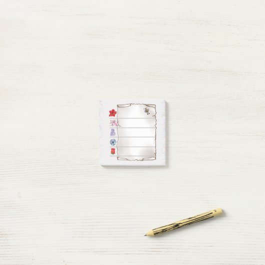 Blumenmerkblatt  post-it klebezettel post-it® notes (Op bureau)