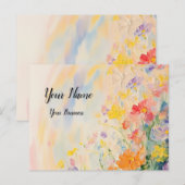 Blumenmotiv in Ölfarben Briefkaart (Voorkant / Achterkant)