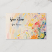 Blumenmotiv in Ölfarben Visitekaartje (Voorkant)