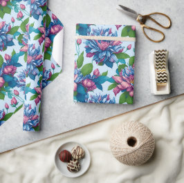 Blumenmuster: Dahlienzauber - Cadeaupapier