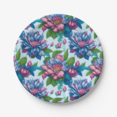 Blumenmuster: Dahlienzauber -  Papieren Bordje (Voorkant)