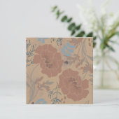 Blumenmuster, Mocha mousse Farbe (Staand voorkant)