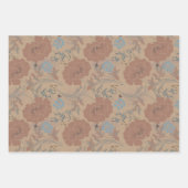 Blumenmuster, Mocha mousse Farbe Inpakpapier Vel (Voorkant 3)