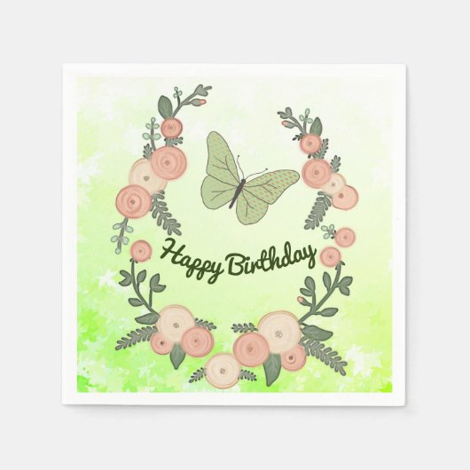 Blumenranke Servet (Voorkant)