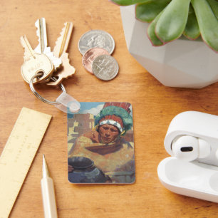 Blumenschein, Portret van Taos Native American Ind Sleutelhanger