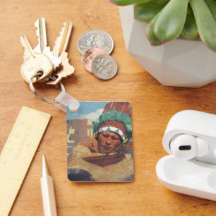 Blumenschein, Portret van Taos Native American Ind Sleutelhanger