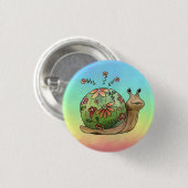 Blumenschnecke Button (Voorkant /achterkant)