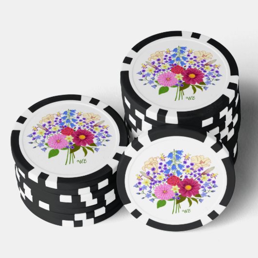 Blumenstrauss Black Poker Chips (Opstapeling)