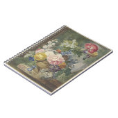 Blumenstrauß in einer vaas mit vogelnest notitieboek (Linkerzijde)