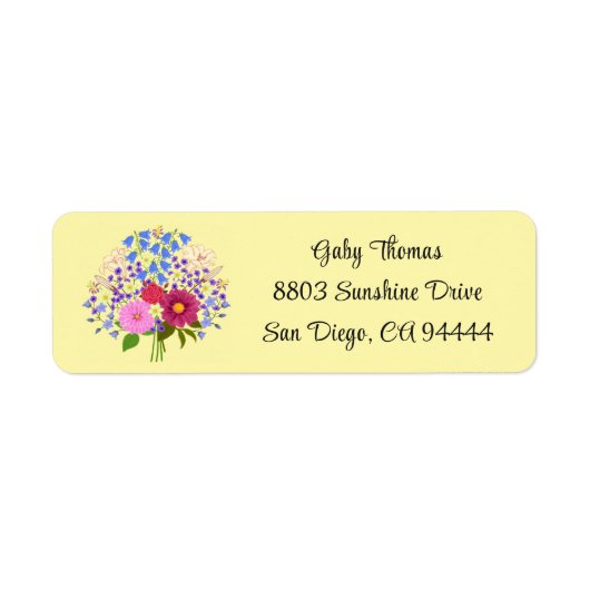 Blumenstrauss Return Address Labels (Voorkant)
