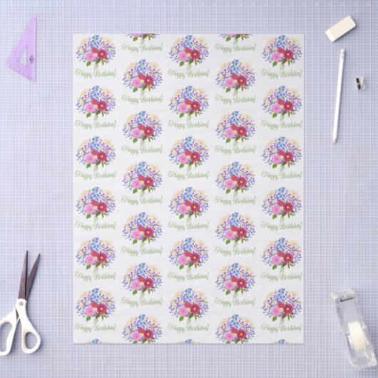 Blumenstrauss Tissuepapier (Craft)